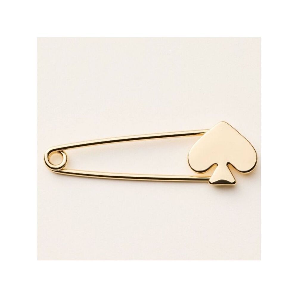 kate spade x Target Gold Tone Zinc Spade Shaped Safety Pin Brooch